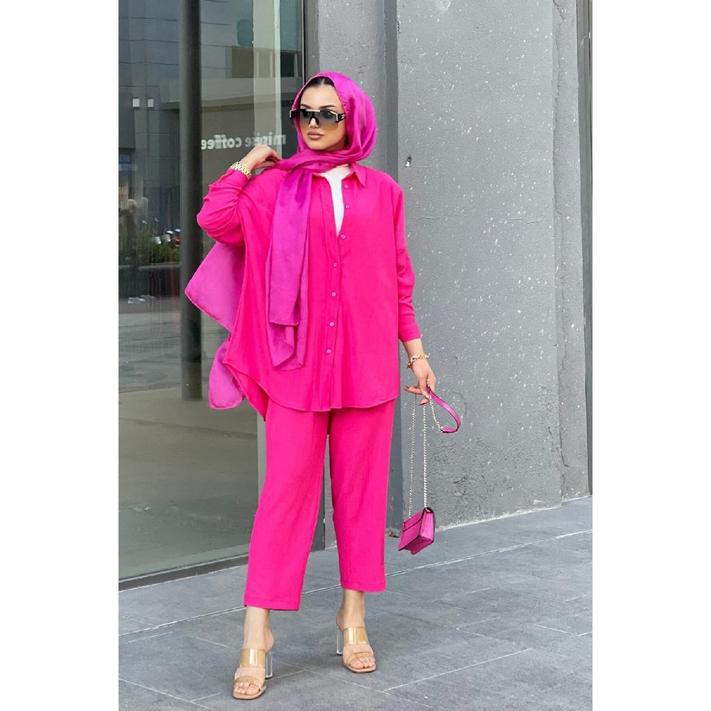 Costum Hijab Damă Cu Pantaloni