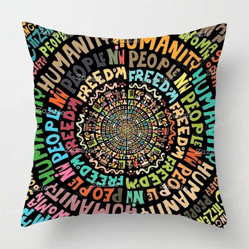 Fall Home Decor Autumn Living Room Throw Pillow Cover Sofa Boho Cushion Cover Mandala