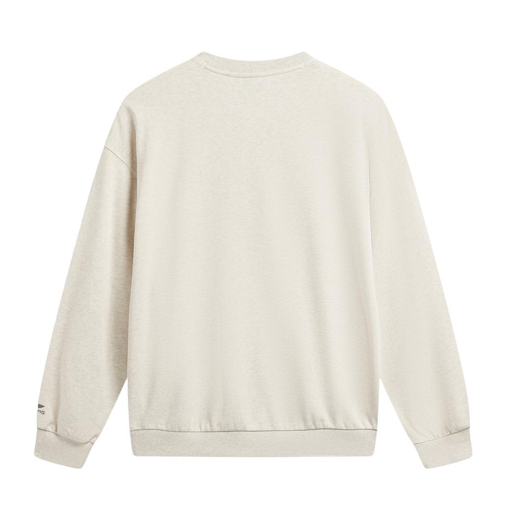Li Ning Sports Lifestyle Series Casual Crew Neck Logo Sweatshirt Women sweatshirt AWDW376-8