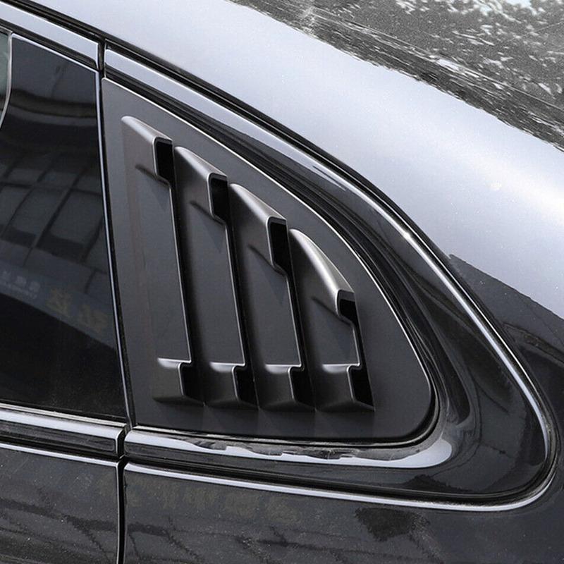 For Chevrolet Malibu 2016- Car Rear Louver Window Side Shutter Cover Trim Sticker Vent Scoop ABS Carbon Fiber Accessories