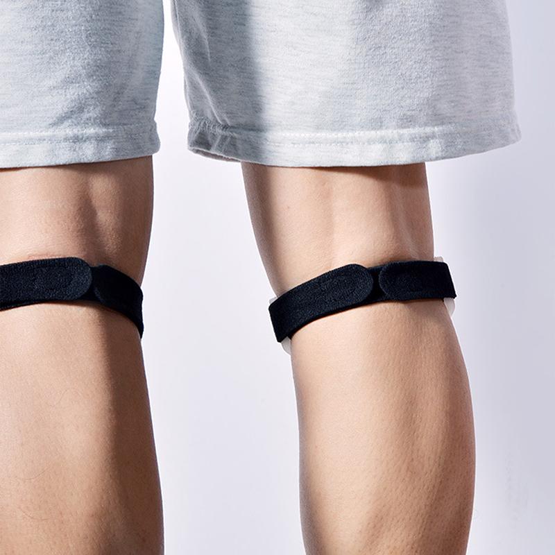 Pressurized Cowhide Patella Belt Sports Knee Pads Running Shock Absorption Anti-meniscus Knee Pads Fitness Riding
