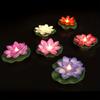 Waterproof Artificial Lotus Lamp LED Electronic Candle Lotus Wishing Lamp  Garden
