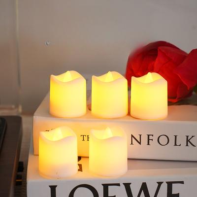 Gewellte Mini-Kerzenlampe Schlafzimmerdekoration Requisite Romantische Atmosphäre Ausstellungsstück