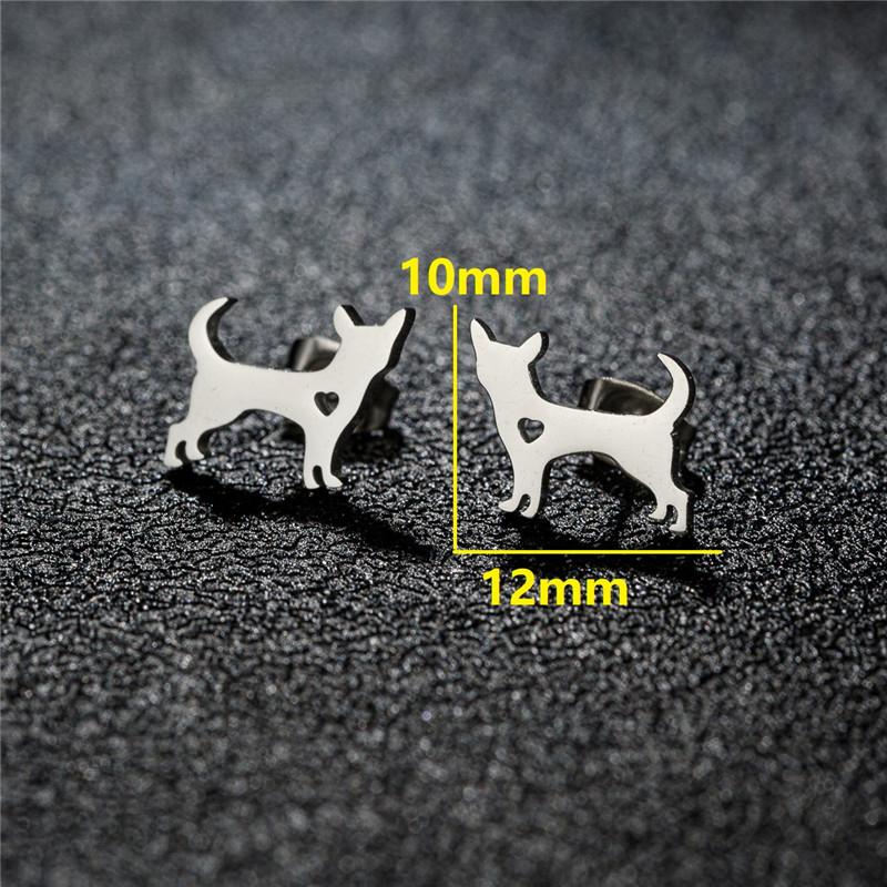 Arrival Chihuahua Dog Earrings for Women Cute Dachshund Studs Animal Earings Love My Pet Jewelry Party Pendientes