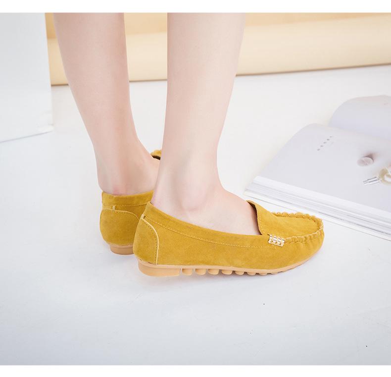 2025 Autumn Women's European & American Slip-on Loafers, Plus Size Available