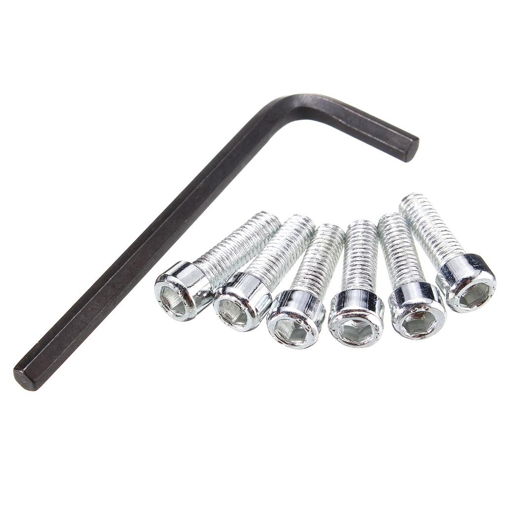 Tunn Version 6 Håls Universell Bil Auto Racing Ratt Snabbfäste Navadapter Snap Off Boss Kit Modifiering