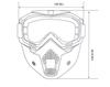 Harley Motorcycle Goggles and Face Mask - Sandproof, Windproof, Protective Off-Road Anti-Splash Helmet Visor