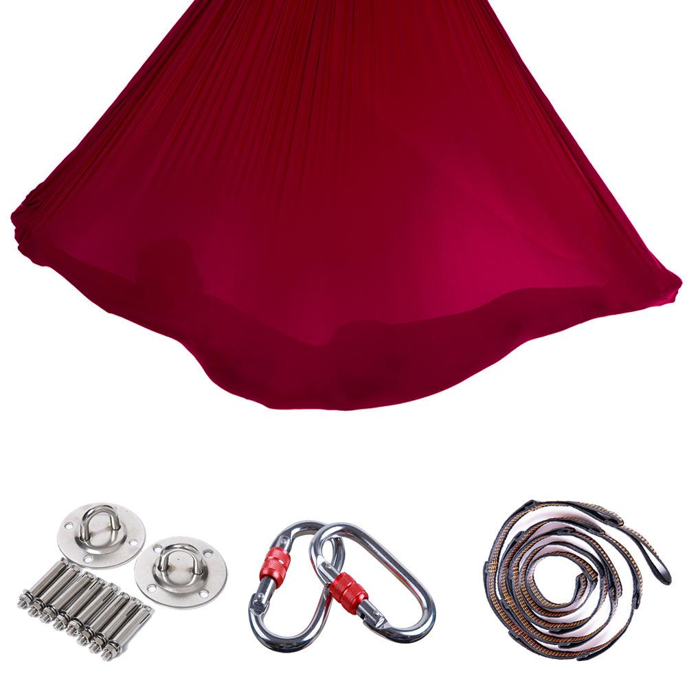 Shiyi Aerial Yoga Hammock with Micro-Elastic Straps for Home and Studio Use