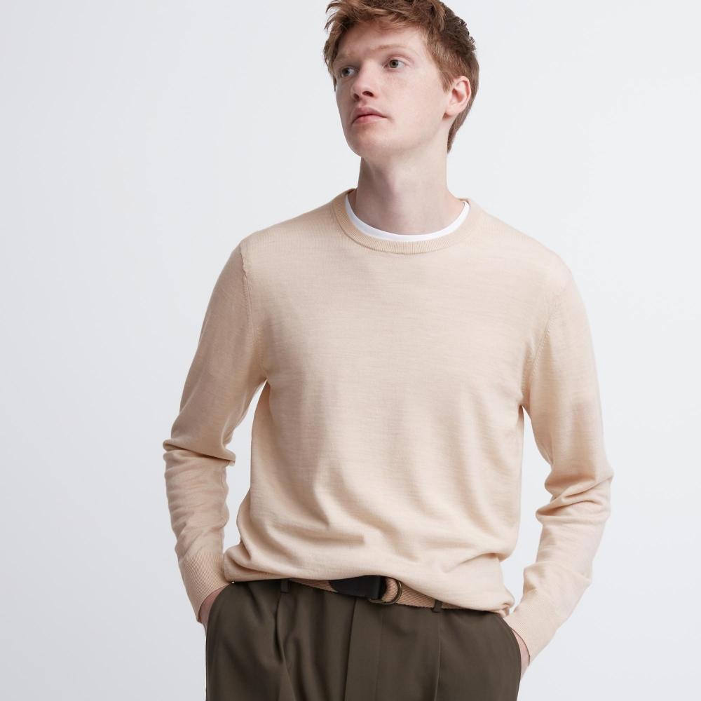 Uniqlo Japan Extra Fine Merino Crew Neck Sweater  Long Sleeve 