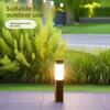 מנורת חוץ, מנורת גינה עומדת, עמידה למים, גינת וילה, מנורת עמוד עגולה דקורטיבית לגינה, אנרגיה סולארית