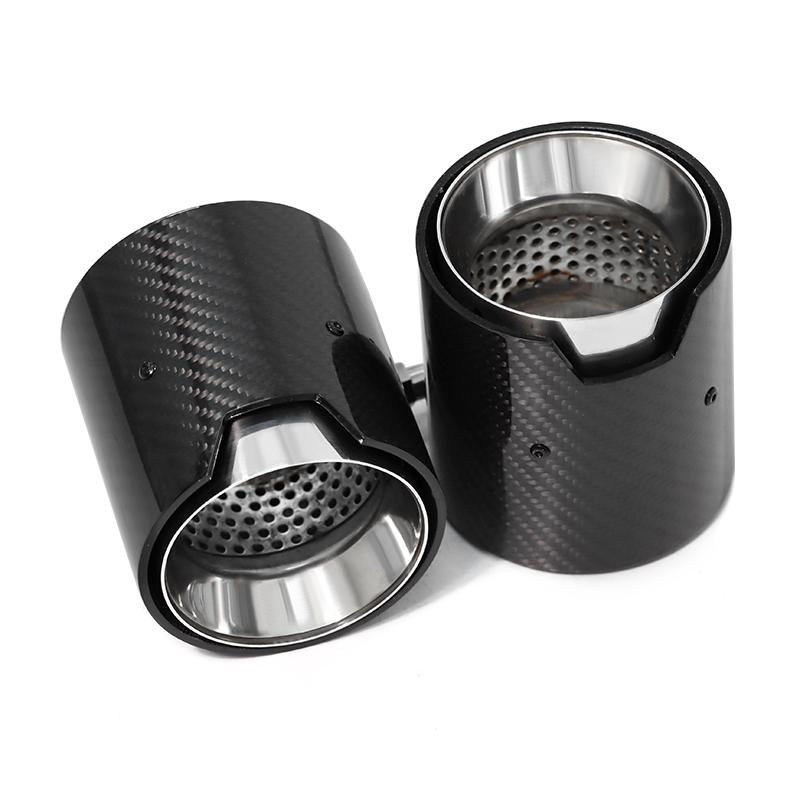

2pcs/lot For BMW 2 Series F22 F23 M235i M240i F20 F21 M135i M140i M Performance Carbon Fiber Car Exhaust Tip ID60mm Muffler Tip серебряный