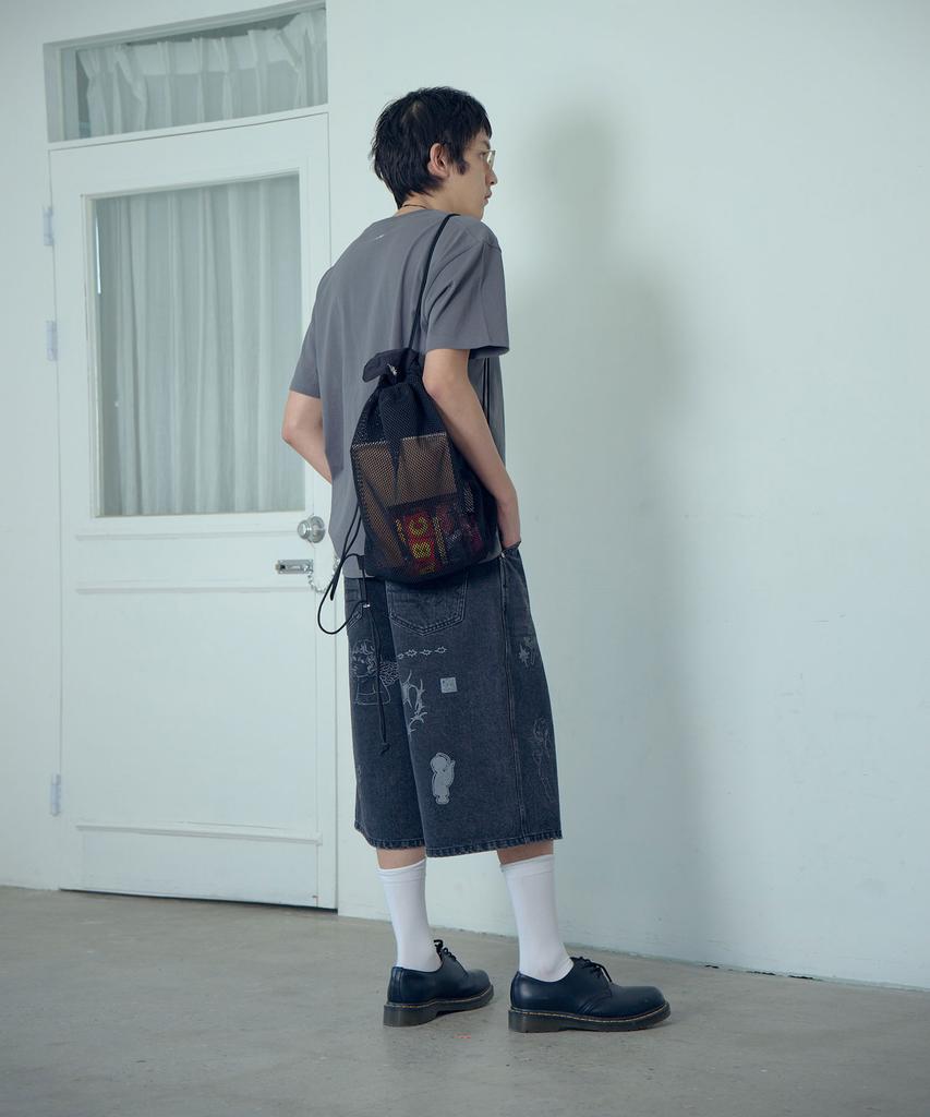 Niceghostclub Flap Mesh Gymsack_Black(Ng2Gsuab43A)