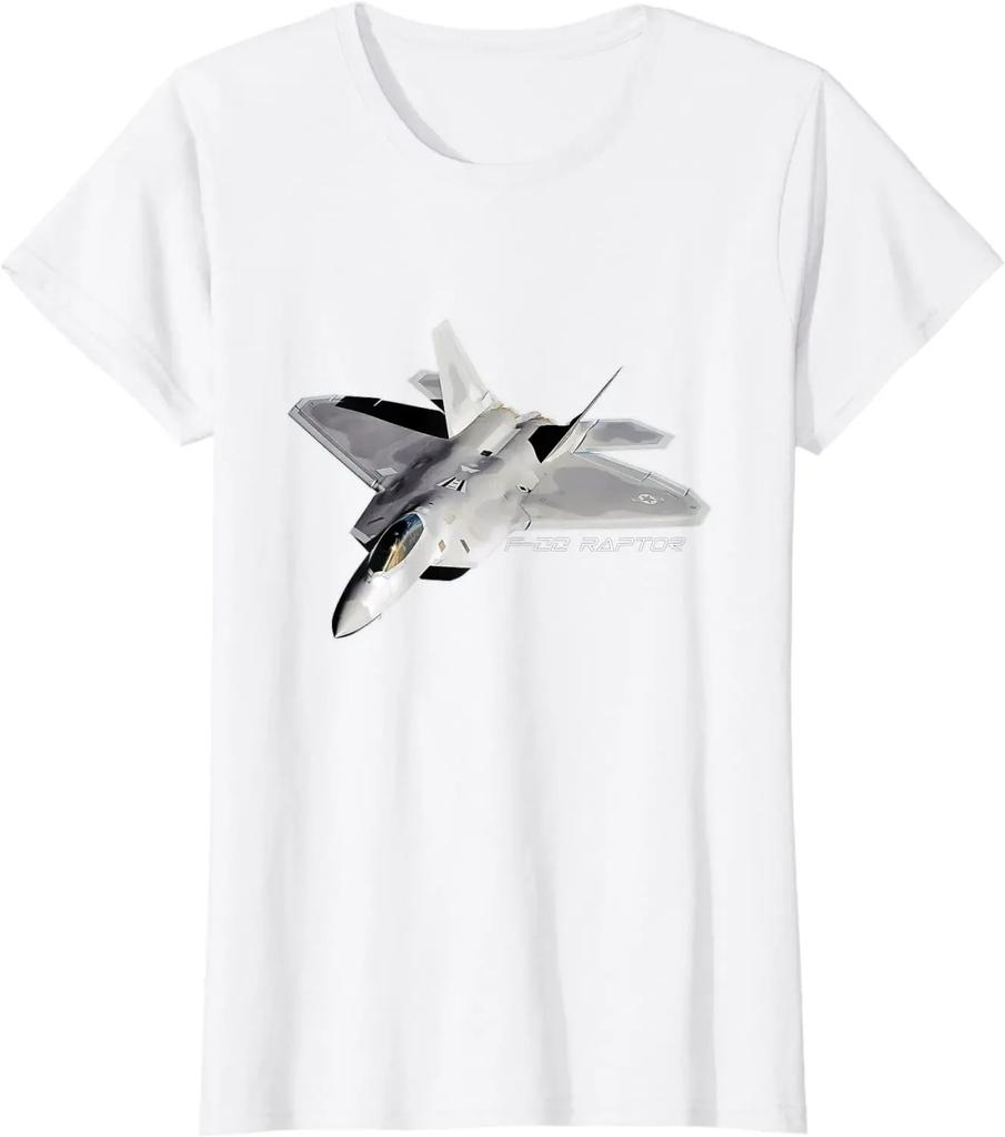 F22 Raptor Stealth Tactical Fighter Aircraft T Shirt New 100 Cotton Short Sleeve ONeck Tshirt Casual Clothing Unisexs Top