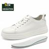 Fashion New Summer Men's Sneakers Elevator Shoes Heightening Height Increase Insole 5CM High Heels Shoes Leather Sport Shoes Men Shoes