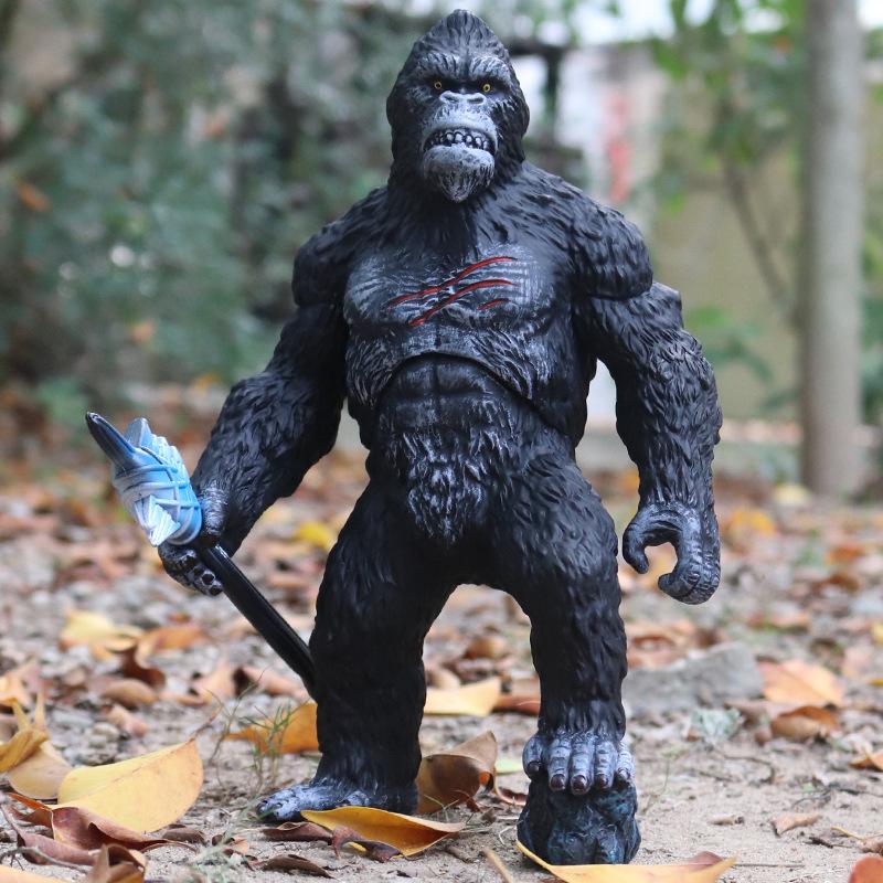 King Kong Chimpanzee Model: Plastic Gorilla Ornament for Children's Cognitive Play