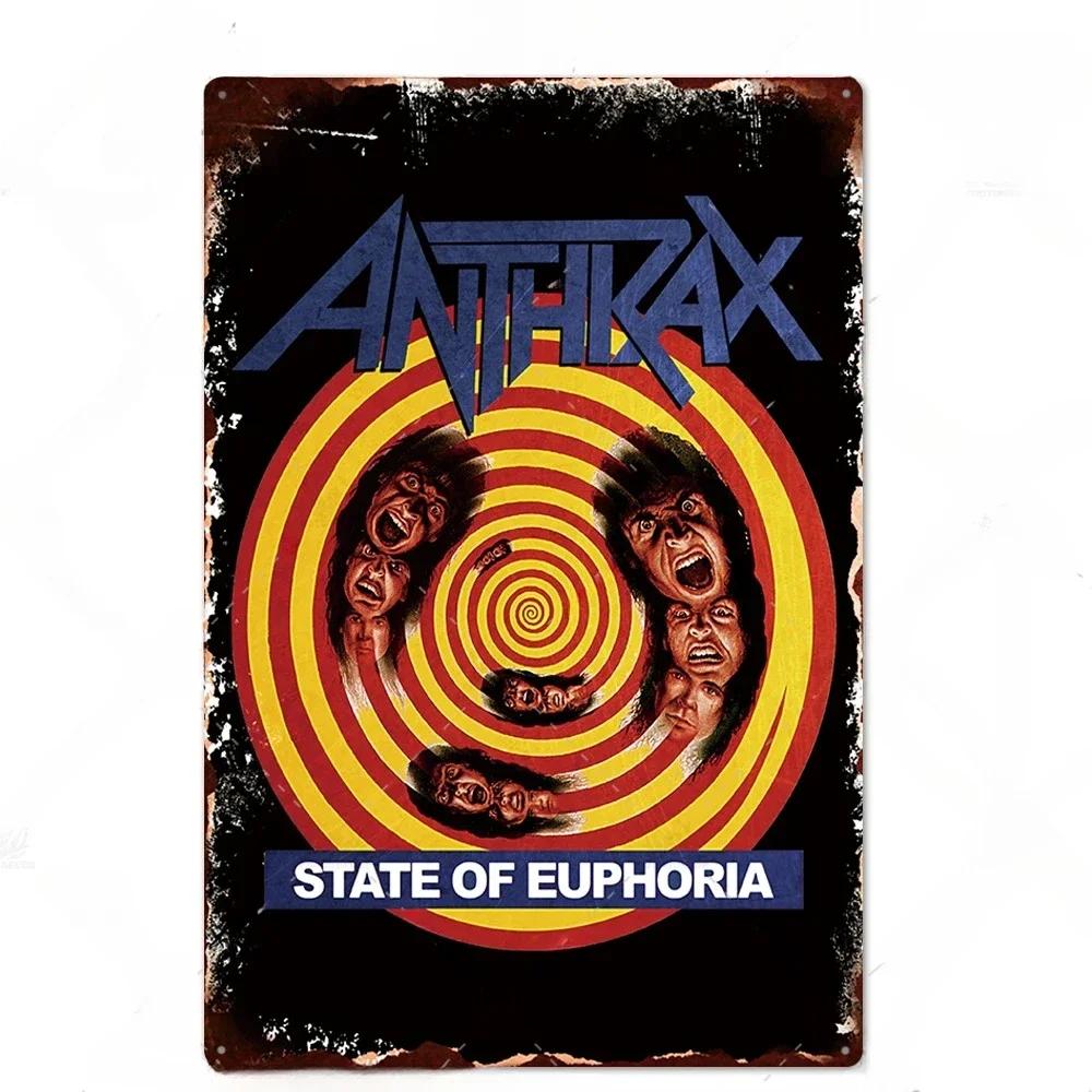 Rock Band Posters Decor Metal Signs Vintage Metal Tin Sign Plaque Metal Wall Plate Bar Club