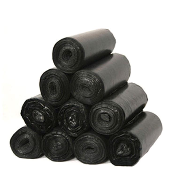 Multi-Purpose Thick Black Kitchen Garbage Bags with Point-Break Design for Easy Classification