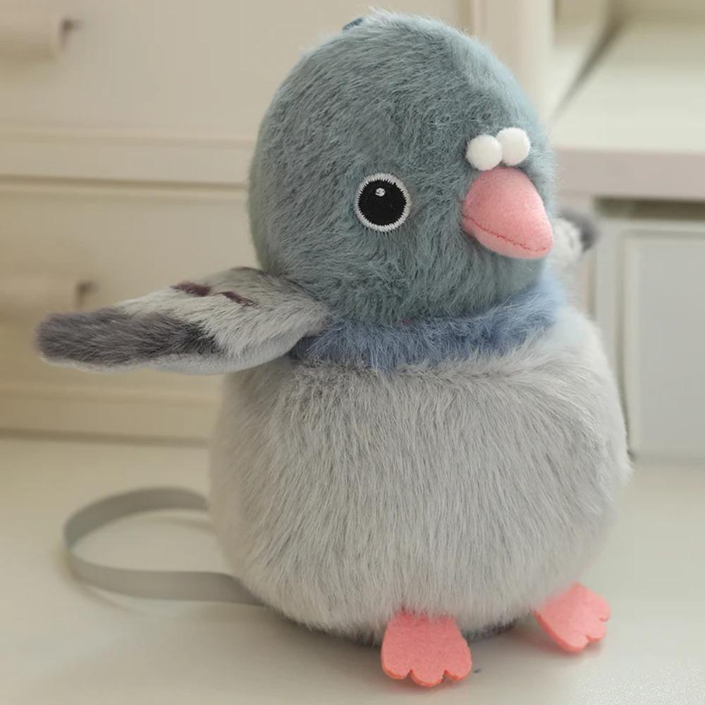 5 Stili Carini Mini Uccelli da Gabbia Peluche in Piedi Giocattoli Morbidi Adorabili Pappagallo Carino Piccione Giocattoli Divertenti Giocattolo/Ciondolo Per Bambini