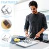 3/5/7 Wheels Retractable Multi-wheel Knife Stainless Steel Pizza Slicer with Handle Dough Divider Knife Pizza Slicer Tool