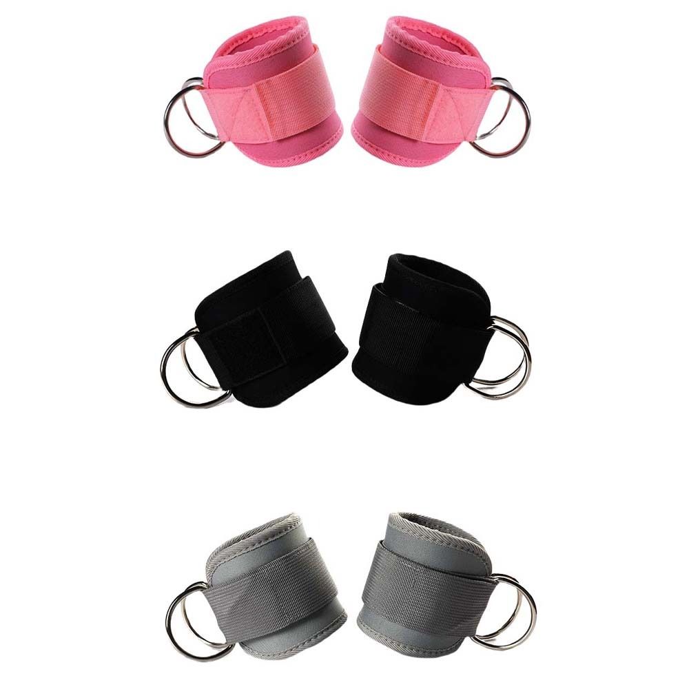 D-Ring Glute Kickback Ankle Padded Straps for Cable Machine Ideal Fitness Ankle Covers  Gym