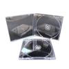 Dicke transparente CD-Aufbewahrungsbox mit zwei Scheiben und Einsteckseite