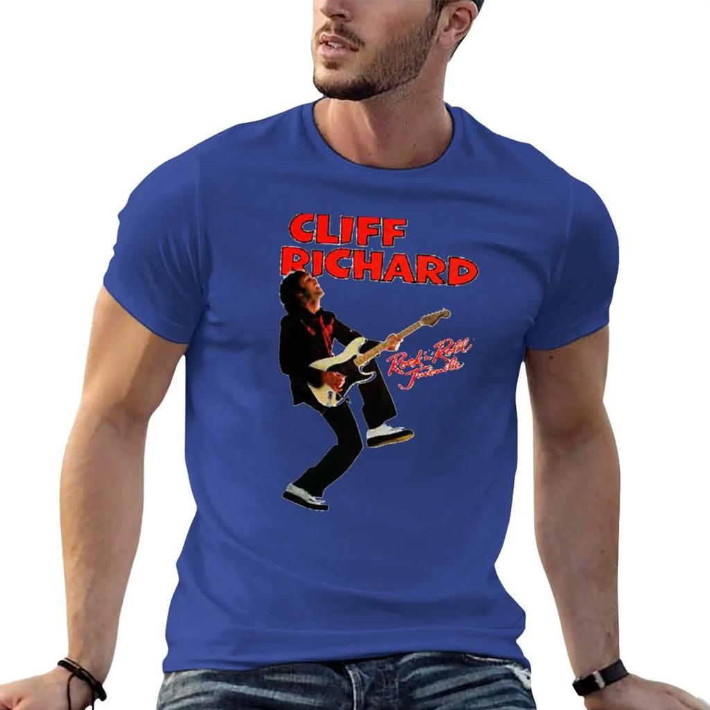 T-Shirt Cliff Richard magliette grafiche personalizzate t-shirt grafica oversize uomo