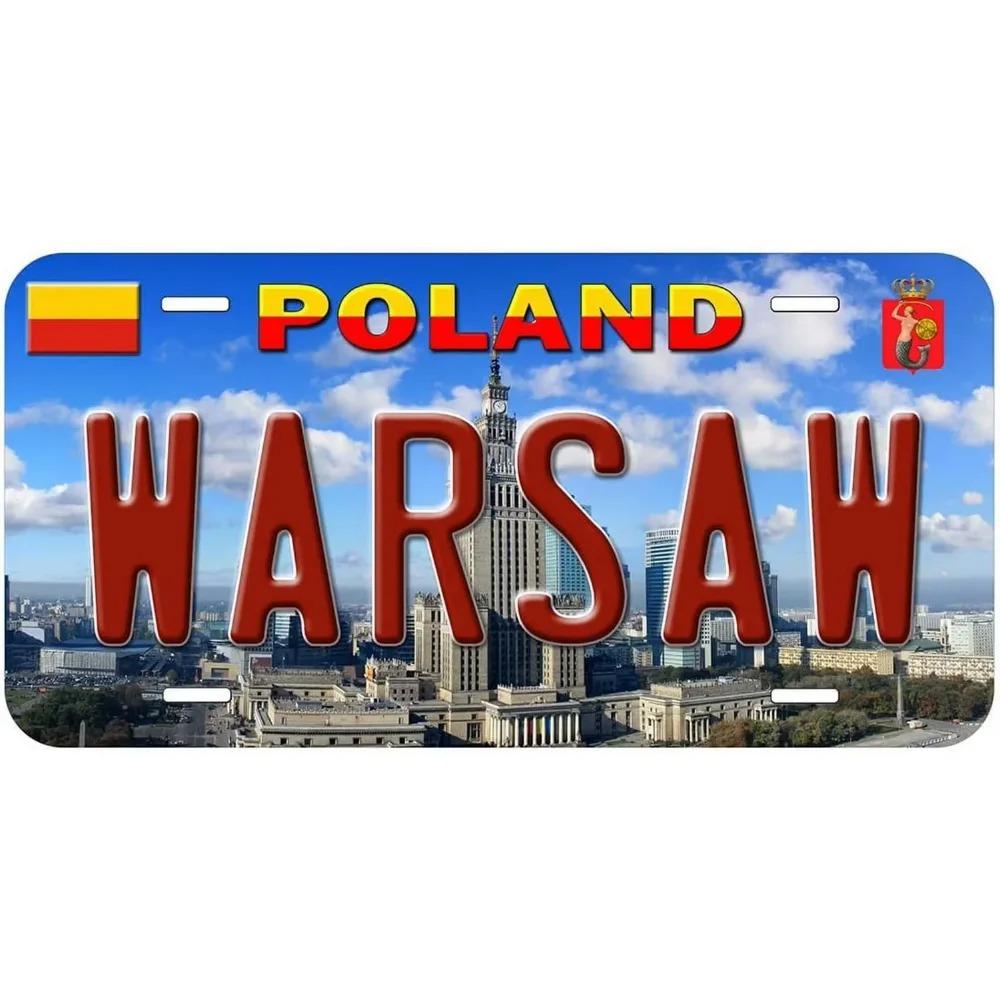 Vintage Metal License Plates Signs - Dubai, Munich, Madrid, Moscow City Tags, Stunning Decor To Transform Car Frontces