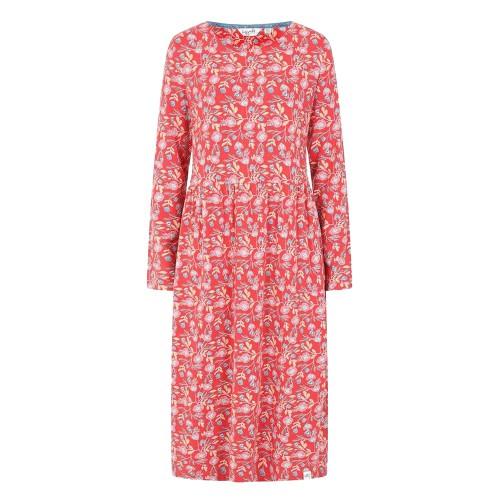 Lazy Jacks Womens/Ladies Garland Long-Sleeved Midi Dress