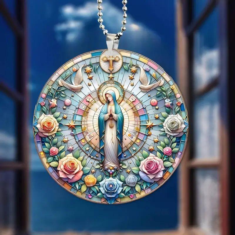 

Delightful Acrylic Mothers Day Car Pendant Unique Cartoon Style Decoration Interior 1