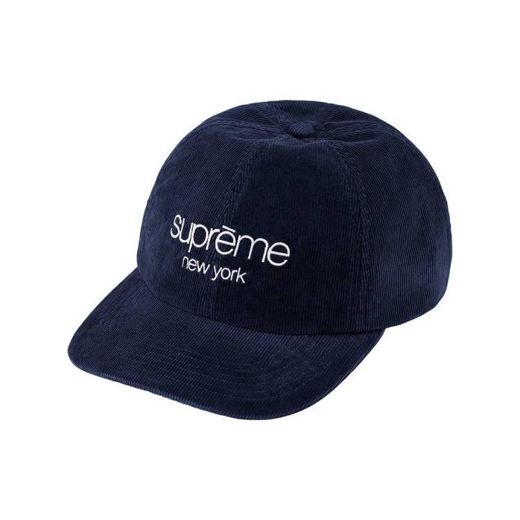 Supreme GORE-TEX Corduroy Classic Logo 6-Panel 'Black White' Men's SUP-FW21-087