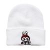 Autumn and winter trendy cartoon knitted hats for men and women labubu Embroidered student knit hat, warm hat