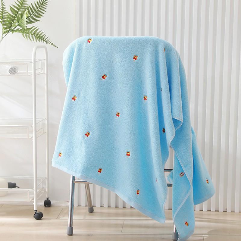 

Full Embroidery Avocado Pure Cotton Bath Towel - Absorbent, Soft, Adult Household Bathing Towel 140x70