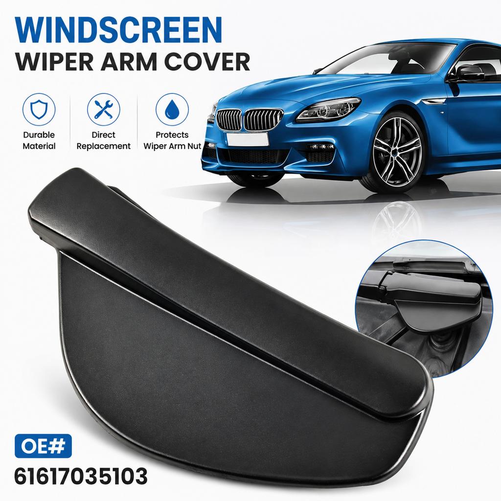 Right Passenger Driver Side Front Wiper Arm Nut Cover For BMW 5 Series E60 E61 6 Series E63 E64 2004-2010 7035103 61617035103