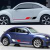 Pro VW Beetle Sada bočních samolepek na dveře auta Vinylová fólie na polep auta Vodotěsné Kreativní vozidla PVC samolepky Vnější autodoplňky