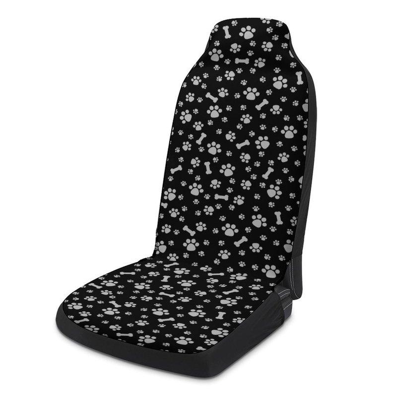 Cartoon Cute Puppy Footprint Bone Car Seat Cover Creative Four Seasons Universal Car Seat Cover Car Interior Accessories Supplie