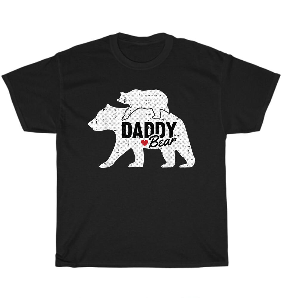 Папа Медведь Подарок на День Отца Милый Медвежонок Папа Папа-Папа Папа-Папа Футболка Унисекс Смешная XL