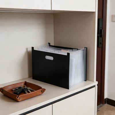 A4 Accordion Folder Clear Index Labels Expanding Document Folder File Organizer Desk Management For Office File Cabinet