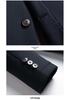 Men's Winter Thick Button-Up Cotton Jacket with Classic Lapel and Wool Filling - Warm, Plus Size Dad's Coat