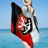 Serviette de plage Emblème de Club de Football, Microfibre Super Douce, Cadeau pour Elle/Lui, Anniversaire, pour Piscine, Plage, Voyage, Décoration d'Intérieur Cadeaux pour Fans