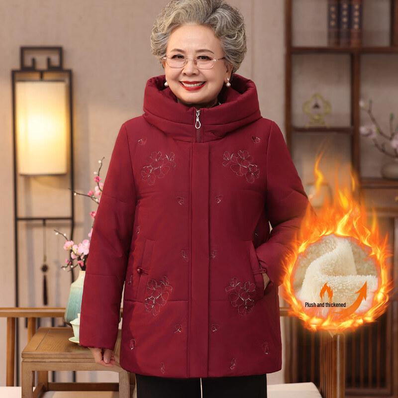 YUZHAOLIN Women's Plus Velvet Winter Padded Jacket