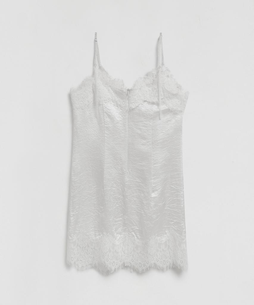 LMOOD WOMEN Little Satin Camisole Off-White