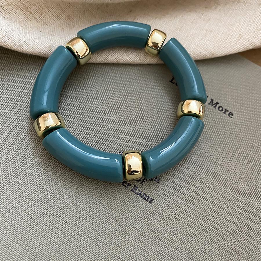 Brățară rotundă din acril cu îmbinare: Stil European & American la Modă, Design Versatil de Nișă