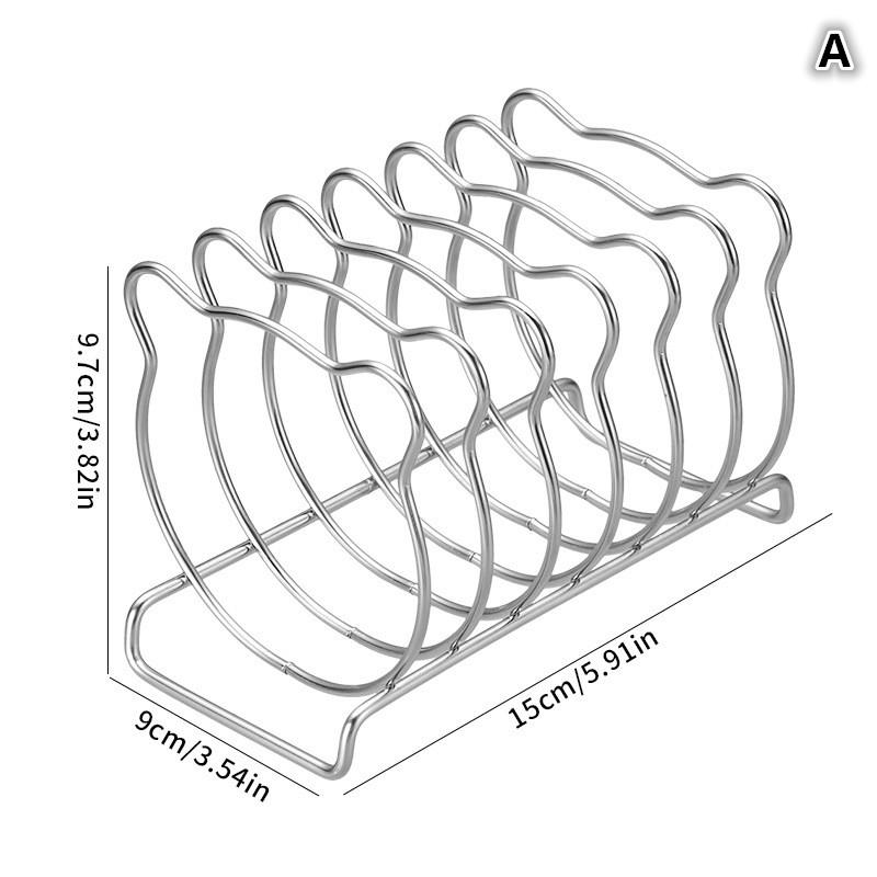 Porta toast in acciaio inossidabile - Griglia per pane multi-scomparto per servire toast, panini e colazione (Design salvaspazio)