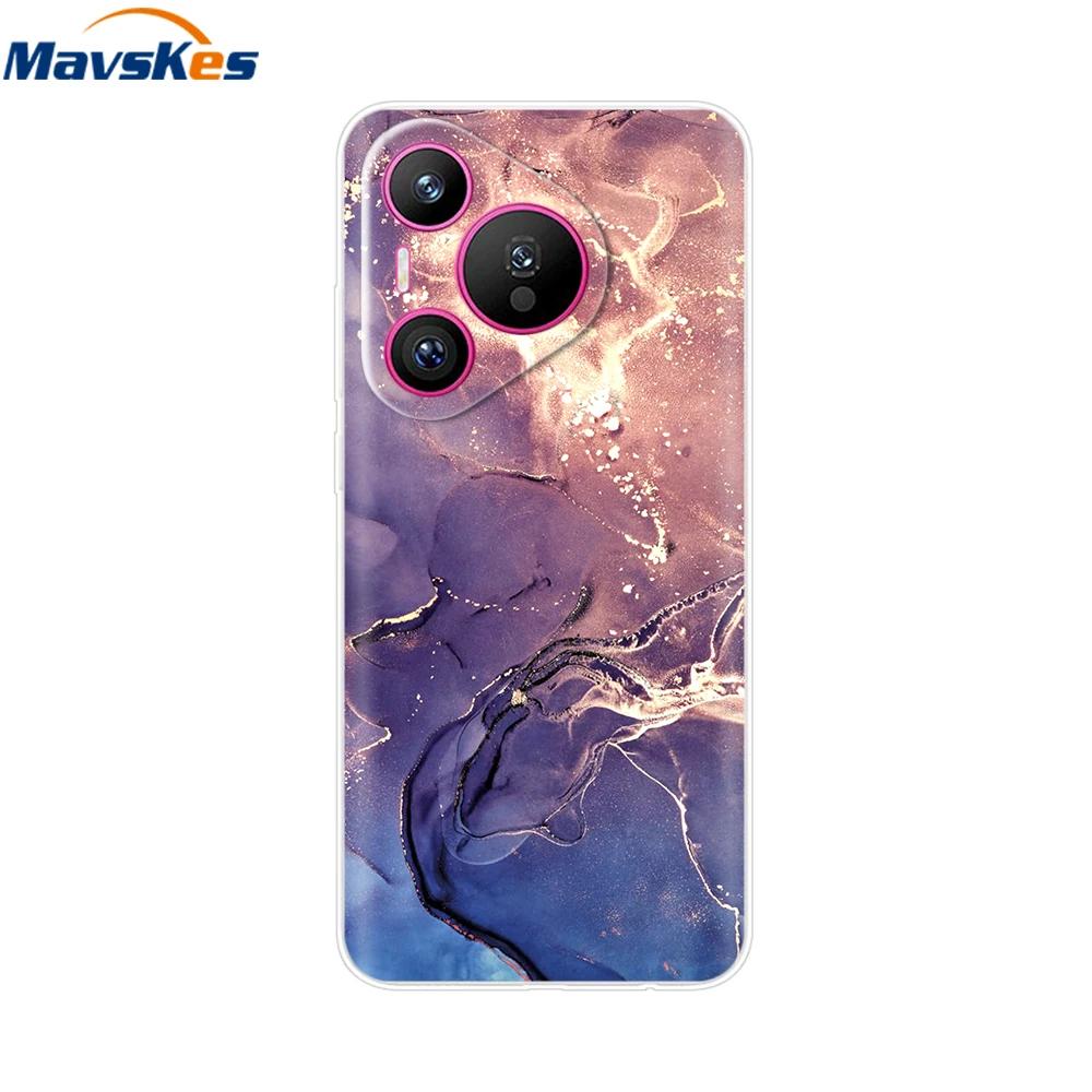 For Huawei Pura 70 Pro Case Pura 70 Clear Back Cover Pretty Girl Bumper Soft TPU Funda For Huawei Pura 70 Pro+ Pura70 Ultra Capa