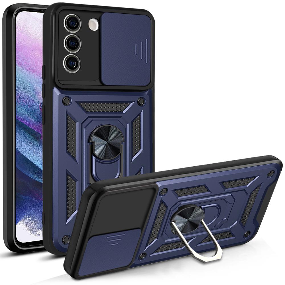 For Samsung S21 Case Galaxy S21 Plus Cover Galaxy S21+ 5G Magnetic Ring Holder Armor Phone Case Slide Camera Protect Back Cover