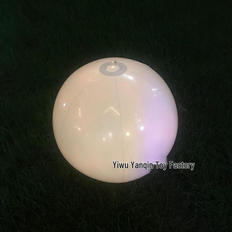 Color-Changing LED Inflatable Beach Ball - Remote Controlled, Waterproof, Pool & Concert Prop