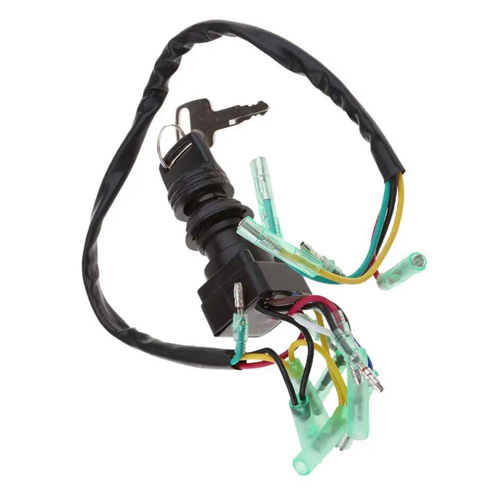 Zündschalter Schlüssel Assy 703-82510-43 für Yamaha Außenbordmotoren Steuerbox Bootszubehör Marine Außenbordmotor