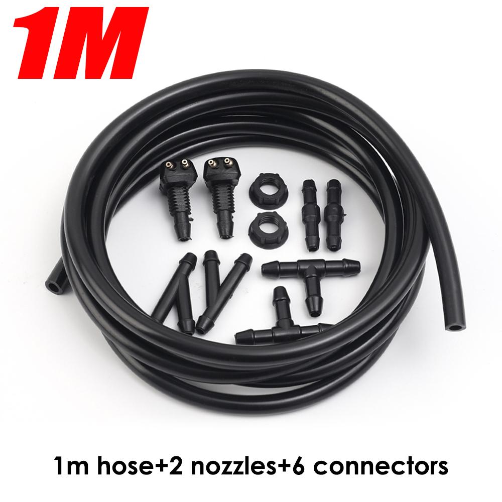 

Car Windshield Washer Spray Set Spray Nozzles Pipes Joints Set Car Washer Nozzles Hose Water Tube Connector Car Accessories