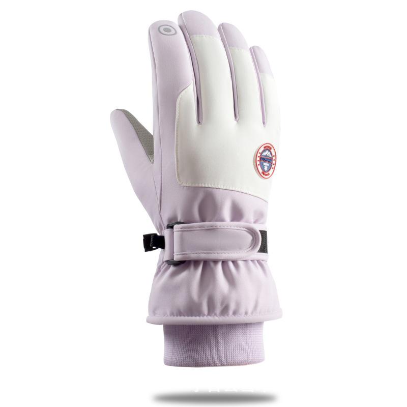 Men's Winter Ski Gloves: Warm, Water-Repellent, Touchscreen-Compatible, Fleece-Lined for Outdoor Sports, Climbing, and Cycling