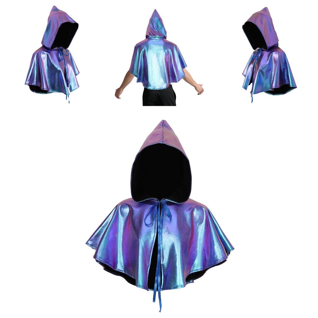 Gothic Vampire Cloak With Polyester Material For Cosplay And Fantasy Role Play